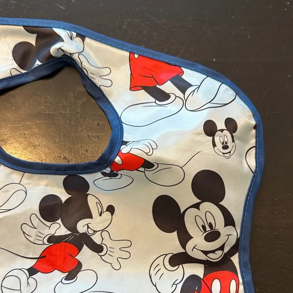 Disney Mickey Mouse Bib Set - Blue and Gray